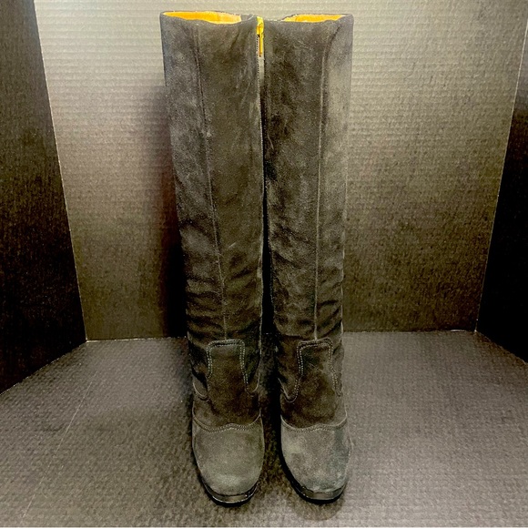 Michael Kors Black Suede Tall Boots EUC 5.5M Price Firm - Picture 2 of 15